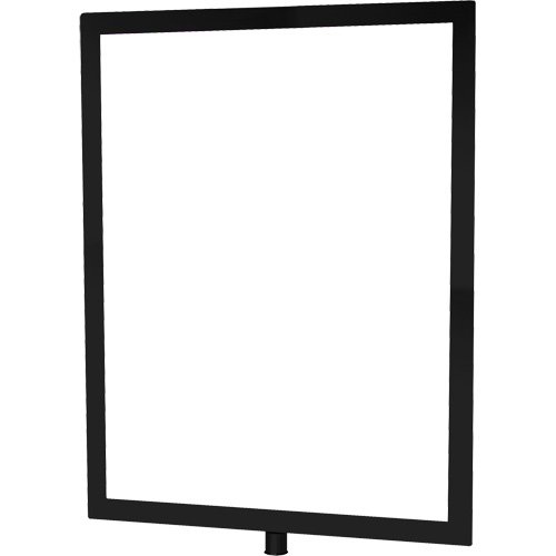Porte-enseigne vertical robuste pour montant classique, Noir Distribution Élite MP