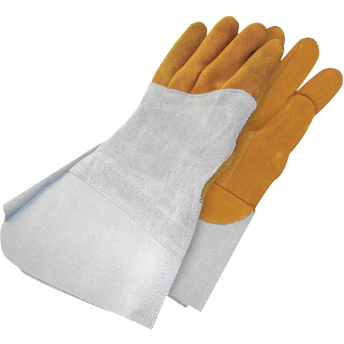 Gants de soudage &agrave; l'arc TIG en cuir de daim retourn&eacute; Gander Brand, Cuir fleur de daim, Taille 12 Distribution Élite MP