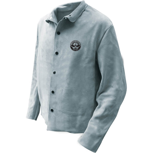 Veste de soudeur, Cuir, 5T-Grand, Gris Distribution Élite MP