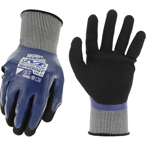 Gants de travail SpeedKnit Shield C4, Taille T-Grand/10, Calibre 18, Rev&ecirc;tement Nitrile, Enveloppe en Nylon/Spandex, ASTM ANSI niveau A4/EN 388 niveau C Distribution Élite MP