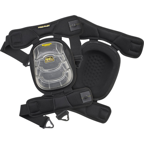 Gel-Tek Stabili-Cap Articulated Kneepads, Buckle Style, Plastic Caps, Gel Pads Distribution Élite MP