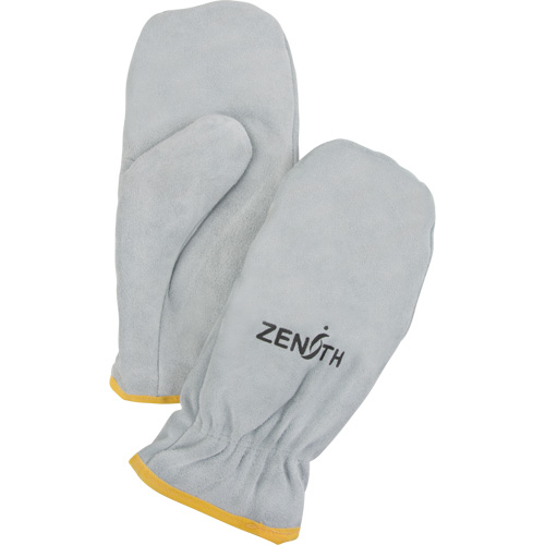 Mitaines dhiver en grain fendu doubl&eacute;es de boa, Taille Taille unique, Mitaine Distribution Élite MP