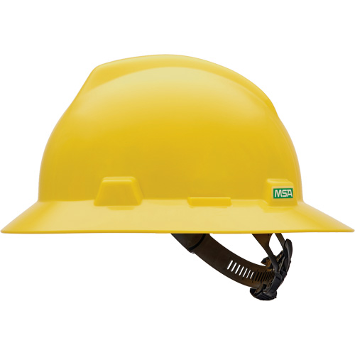 Casque de s&eacute;curit&eacute; &agrave; fente et bordure compl&egrave;te V-Gard, R&eacute;pond aux normes CSA type 1, Suspension Glissement rapide, Non ventil&eacute; Distribution Élite MP