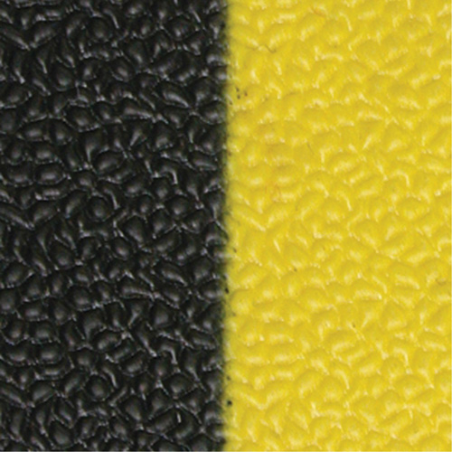 Airsoft Anti-Fatigue Mat, Pebbled, 3' x 5' x 3/8", Black/Yellow, PVC Sponge Distribution Élite MP