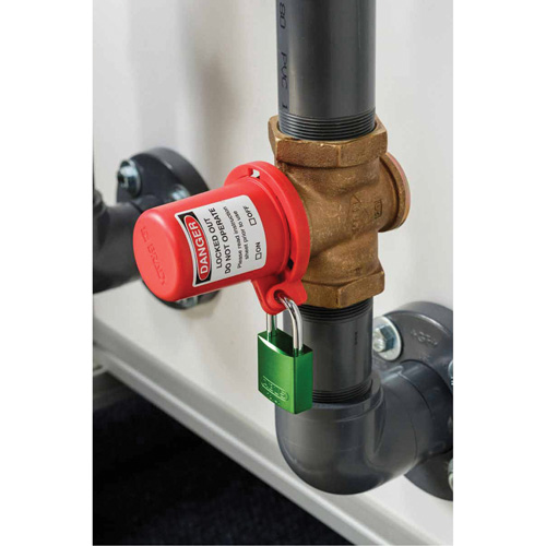 Housse de s&eacute;curit&eacute; pour fontaine et dispositif de cadenassage pour robinet &agrave; tournant, Ensemble Vanne/Robinet &agrave; eau Distribution Élite MP