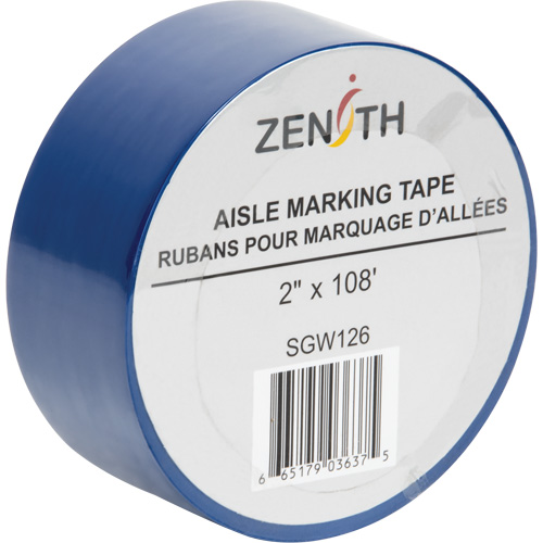 Ruban pour marquage d'all&eacute;es, 2" x 108', PVC, Bleu Distribution Élite MP