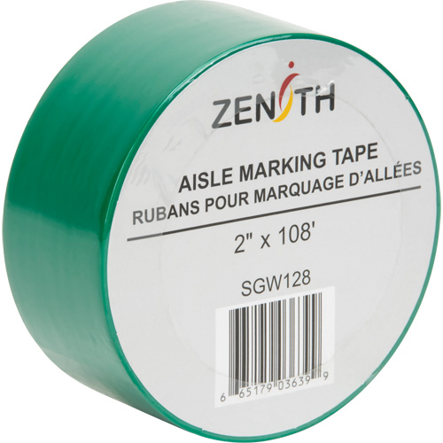 Ruban pour marquage d'all&eacute;es, 2" x 108', PVC, Vert Distribution Élite MP