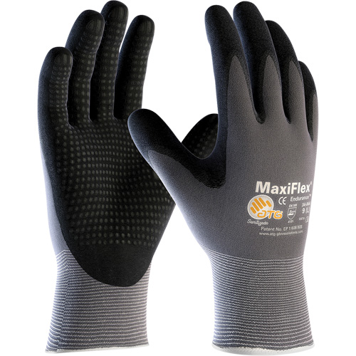 Gants enduits ATG MaxiFlex Endurance, Petit, R&ecirc;vetement Mousse de nitrile, Calibre 15, Enveloppe en Nylon/Lycra Distribution Élite MP