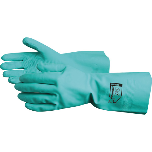 Chemstop Chemical Resistant Gloves, Size 7, 12" L, Nitrile, Flock-Lined Inner Lining, 15-mil Distribution Élite MP