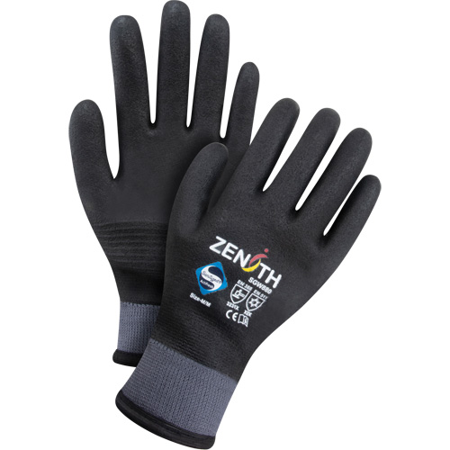Gants enduits ZX-30° de premi&egrave;re qualit&eacute;, Moyen, R&ecirc;vetement Mousse de PVC, Calibre 15, Enveloppe en Nylon Distribution Élite MP