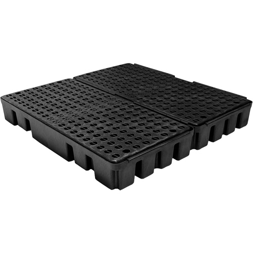 Black Diamond Low Profile Spill Pallet, 51 US gal. Spill Capacity, 49" x 48" x 6.5" Distribution Élite MP