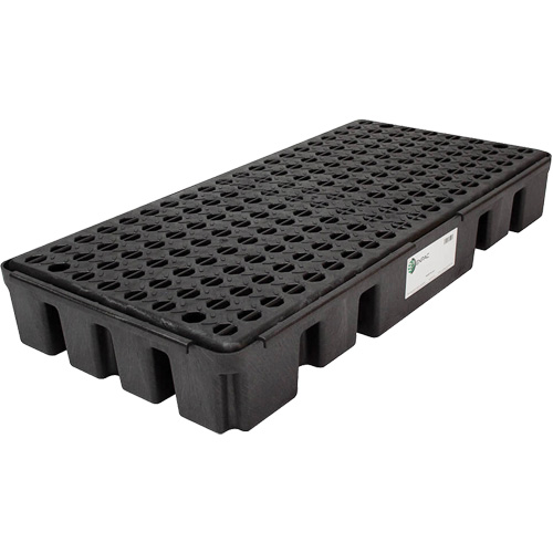 Black Diamond Low Profile Spill Pallet, 25.5 US gal. Spill Capacity, 49" x 24" x 6.5" Distribution Élite MP