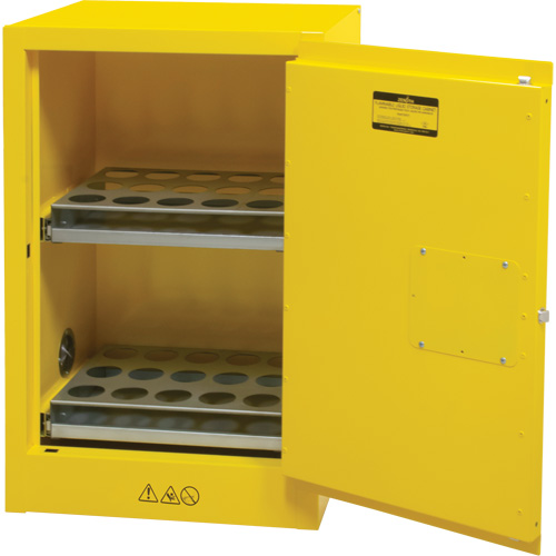 Flammable Aerosol Storage Cabinet, 12 gal., 1 Door, 23" W x 35" H x 18" D Distribution Élite MP