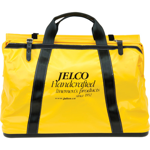 Sac de transport avec rev&ecirc;tement en vinyle, Nylon, Noir/Jaune Distribution Élite MP