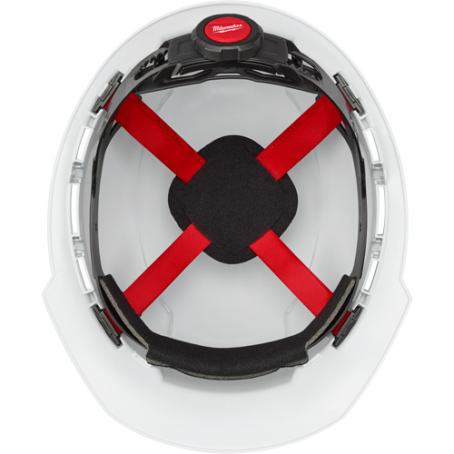 Casque de s&eacute;curit&eacute; &agrave; bordure avant, R&eacute;pond aux normes CSA type 1, Suspension Rochet, Ventil&eacute; Distribution Élite MP