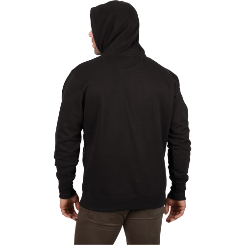 Chandail &agrave; capuchon lourd, Hommes, Petit, Noir Distribution Élite MP