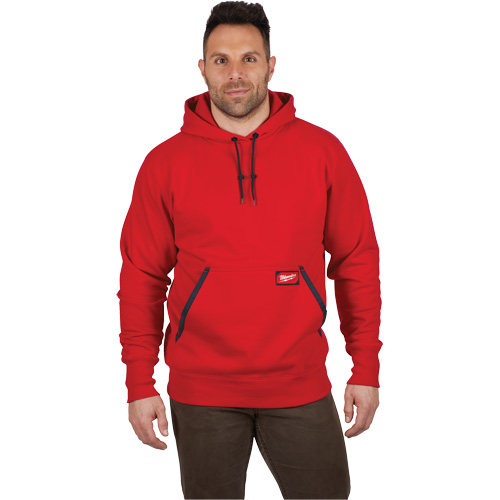 Chandail &agrave; capuchon lourd, Hommes, Petit, Rouge Distribution Élite MP