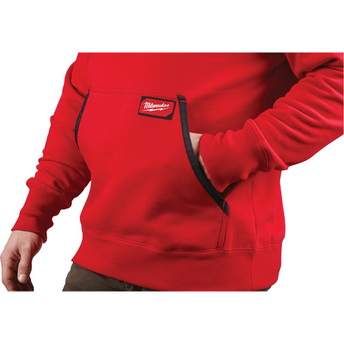 Chandail &agrave; capuchon lourd, Hommes, Petit, Rouge Distribution Élite MP