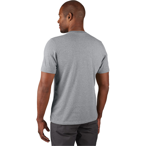 Hybrid Work Tee Shirt, Men's, Small, Grey Distribution Élite MP
