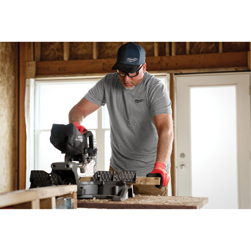 Hybrid Work Tee Shirt, Men's, Small, Grey Distribution Élite MP