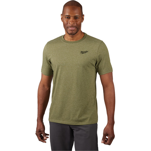 Hybrid Work Tee Shirt, Men's, Small, Green Distribution Élite MP
