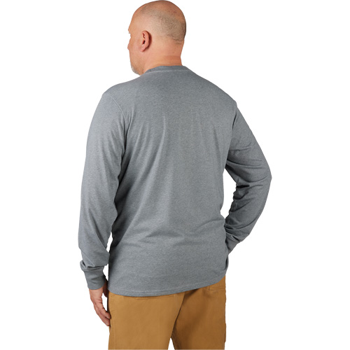 Hybrid Work Tee Shirt, Men's, Small, Grey Distribution Élite MP