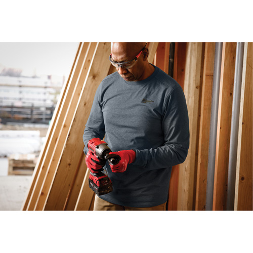 Hybrid Work Tee Shirt, Men's, Small, Blue Distribution Élite MP