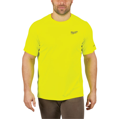 Chandail l&eacute;ger &agrave; haute visibilit&eacute; Workskin, Hommes, Petit, Jaune Distribution Élite MP