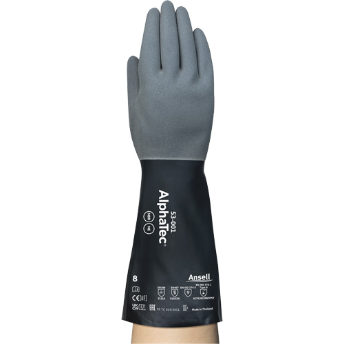 Gants r&eacute;sistants aux produits chimiques AlphaTec, Taille 7, 13" lo, N&eacute;opr&egrave;ne/Nitrile, Doublure en Nylon, 17 mils Distribution Élite MP