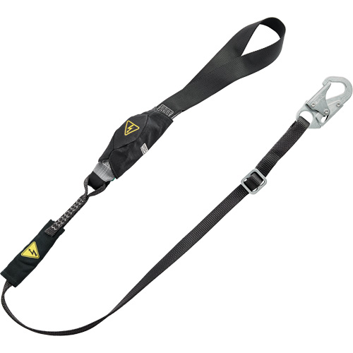 V-Series Utility Energy Absorbing Lanyard, 6', Snap Hook Center, Snap Hook Leg Ends, Nylon Distribution Élite MP