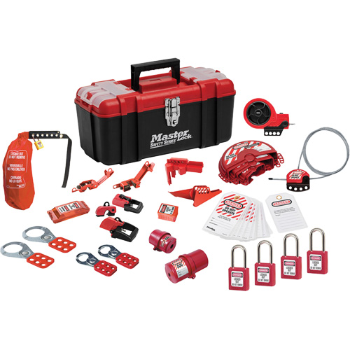 Premier Lockout Kit with Zenex Thermoplastic Locks, Electrical/Valve Kit, 27 Components Distribution Élite MP