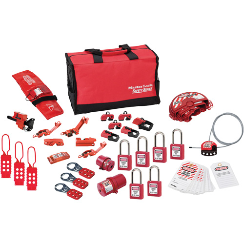 Premier Lockout Kit with Zenex Thermoplastic Locks, Electrical/Valve Kit, 34 Components Distribution Élite MP