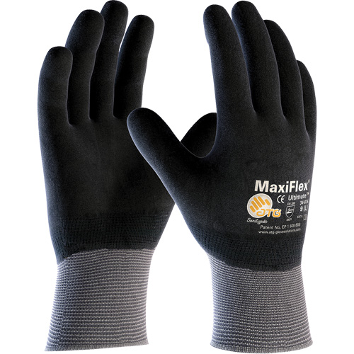 ATG MaxiFlex&reg; Ultimate Touchscreen Compatible Gloves, Large, Nitrile Coating, 15 Gauge, Nylon/Elastane Shell Distribution Élite MP