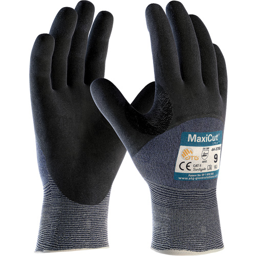 ATG MaxiCut&reg; Ultra Seamless Knit Cut Resistant Gloves, Size Large, 15 Gauge, Nitrile Coated, Engineered Yarn Shell, ASTM ANSI Level A3/EN 388 Level 5/EN 388 Level C Distribution Élite MP