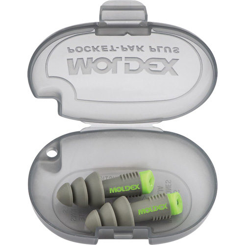 Alphas Reusable Earplugs, Uncorded, Bulk - Plastic Case, 27 dB NRR, One-Size Distribution Élite MP