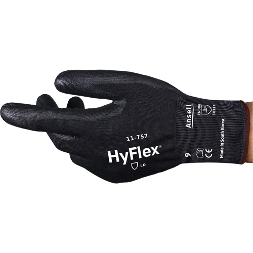HyFlex&reg; 11-757 Cut-Resistant Gloves, Size 6, 18 Gauge, Polyurethane Coated, Intercept Shell, ASTM ANSI Level A7/EN 388 Level F Distribution Élite MP