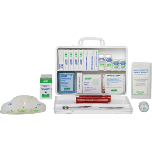 Trousse de premiers soins de base, R&eacute;pond &agrave; la norme CSA Z1220-17 type 2 environnements &agrave; faible risque, Moyen (26-50 travailleurs) Distribution Élite MP