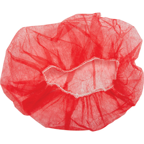 Bouffant Caps, Polypropylene, 24", Red Distribution Élite MP
