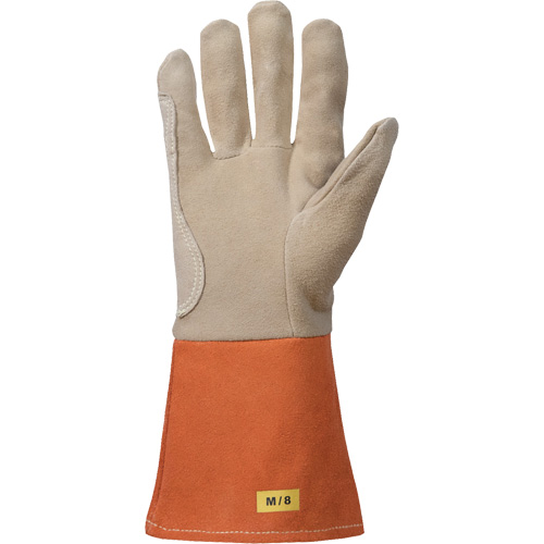 TIG Welding Gloves, Grain Deerskin, Size Medium Distribution Élite MP