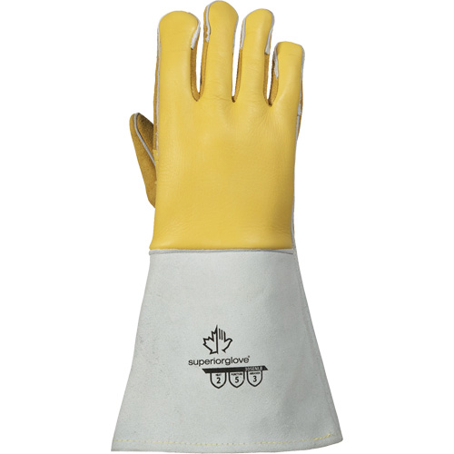 Gants de soudage TIG, Cuir fleur de d'&eacute;lan, Taille Petit Distribution Élite MP