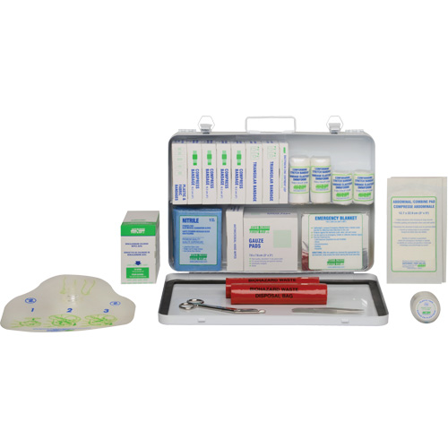 Trousse de premiers soins, R&eacute;pond &agrave; la norme CSA Z1220-17 type 2 environnements &agrave; faible risque, Moyen (26-50 travailleurs) Distribution Élite MP