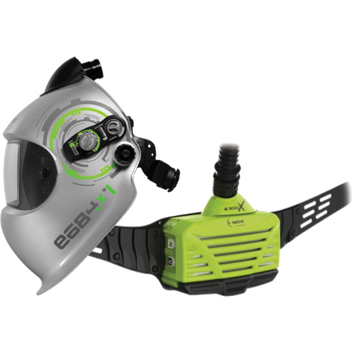 Syst&egrave;me APR motoris&eacute; sur ceinture pour soudage e3000x, Capuchon & visi&egrave;re/Masque de soudage, Pile Lithium-ion Distribution Élite MP