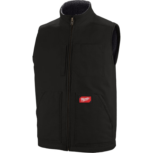 Heavy-Duty Sherpa-Lined Vest, Men's, Small, Black Distribution Élite MP