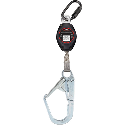 Cordage de s&eacute;curit&eacute; autor&eacute;tractable avec grand mousqueton Dynamic, 7', Polyester, Pivotant Distribution Élite MP