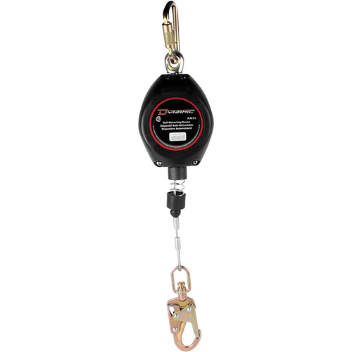 Cordage de s&eacute;curit&eacute; autor&eacute;tractable Dynamic, 20', Acier galvanis&eacute;, Pivotant Distribution Élite MP