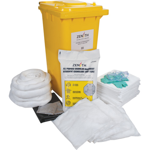 Spill Kit, Oil Only, Bin, 63 US gal. Absorbancy Distribution Élite MP