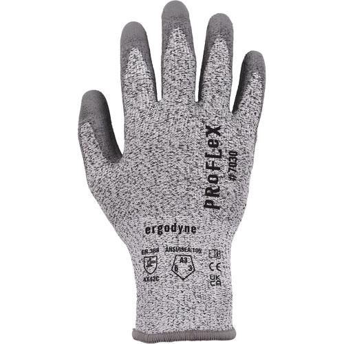 ProFlex 7030 Cut-Resistant Gloves, Size Small, 13 Gauge, Polyurethane Coated, Nylon/HPPE/Spandex Shell, ASTM ANSI Level A3/EN 388 Level C Distribution Élite MP