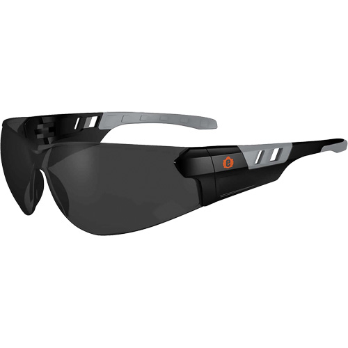 Lunettes de s&eacute;curit&eacute; sans monture Skullerz SAGA, Lentille Fum&eacute;e, Antibu&eacute;e/Anti-&eacute;gratignures, ANSI Z87+/R&eacute;pond ou surpasse la norme CSA Z94.3 Distribution Élite MP