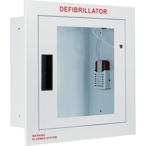 Grande armoire enti&egrave;rement encastr&eacute;e avec alarme, Zoll AED Plus/Zoll AED 3/Cardio-Science/Physio-Control Pour, Non m&eacute;dical Distribution Élite MP