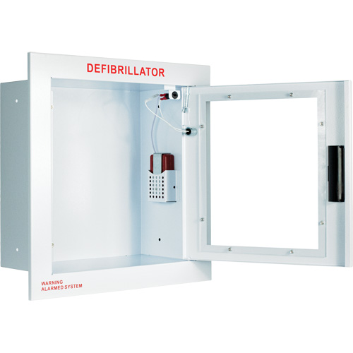 Grande armoire enti&egrave;rement encastr&eacute;e avec alarme, Zoll AED Plus/Zoll AED 3/Cardio-Science/Physio-Control Pour, Non m&eacute;dical Distribution Élite MP